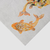 Stylish Gold Koi Fish Seidenpapier (Ausschnitt)