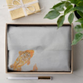 Stylish Gold Koi Fish Seidenpapier (Geschenk)