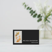 Stylish Gold Koi Fish Visitenkarte (Stehend Vorderseite)