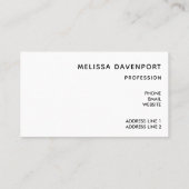 Stylish Gold Koi Fish Visitenkarte (Rückseite)