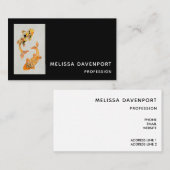 Stylish Gold Koi Fish Visitenkarte (Vorne/Hinten)