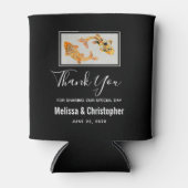 Stylish Gold Koi Fish Wedding Vielen Dank Dosenkühler (Vorderseite)