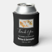 Stylish Gold Koi Fish Wedding Vielen Dank Dosenkühler (Kanne Rückseite)