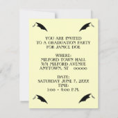STYLISH GRAD ABSCHLUSS INVITATION ~EZ2 CUSTOMIZE EINLADUNG (Rückseite)