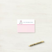 Stylish Gray Nursing Stethoscope Illustration Post-it Klebezettel (Auf Schreibtisch)