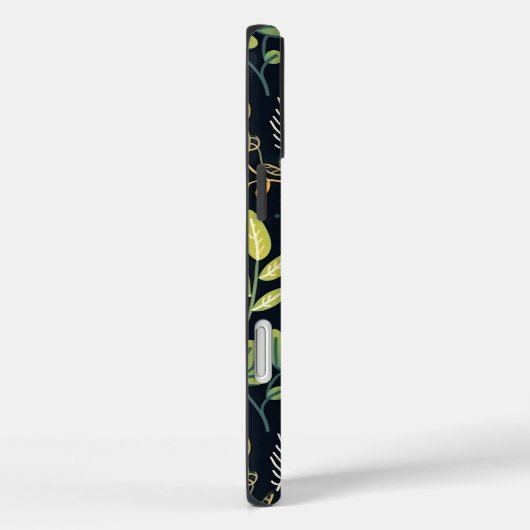 Stylish Green and Yellow Foliage Pattern  Case-Mate iPhone Hülle (Rückseite / Rechts)