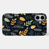 Stylish Green and Yellow Foliage Pattern  Case-Mate iPhone Hülle (Rückseite (Horizontal))