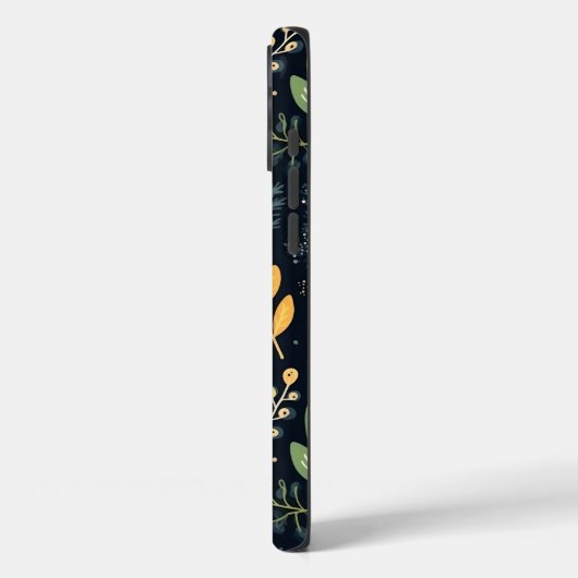 Stylish Green and Yellow Foliage Pattern Case-Mate iPhone Hülle (Rückseite / Links)