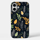 Stylish Green and Yellow Foliage Pattern  Case-Mate iPhone Hülle (Rückseite)