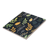 Stylish Green and Yellow Foliage Pattern  Fliese (Seite)