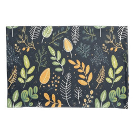 Stylish Green and Yellow Foliage Pattern  Kissenbezug