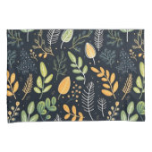 Stylish Green and Yellow Foliage Pattern  Kissenbezug (Vorderseite-Rechts)