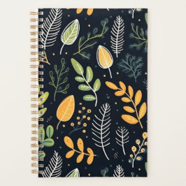 Stylish Green and Yellow Foliage Pattern  Planer