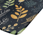 Stylish Green and Yellow Foliage Pattern  Schneidebrett (Ecke)