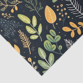 Stylish Green and Yellow Foliage Pattern  Seidenpapier (Ausschnitt)