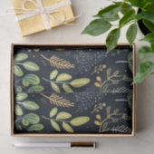 Stylish Green and Yellow Foliage Pattern  Seidenpapier (Geschenk)