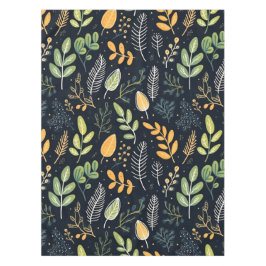 Stylish Green and Yellow Foliage Pattern  Tischdecke