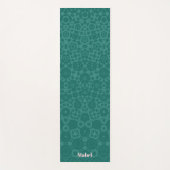 Stylish Green Modern Geometric Pattern  Yogamatte (Vorderseite)