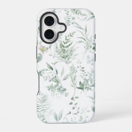 Stylish Greenery Iphone 16 Case Hülle