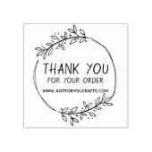 Stylish Greenery Vielen Dank für Ihre Bestellung Gummistempel (Prägung)