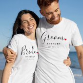 Stylish Groom Wedding T-Shirt