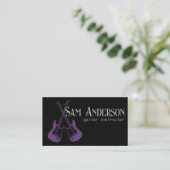 Stylish Guitar Telefonnummerkarte (Stehend Vorderseite)