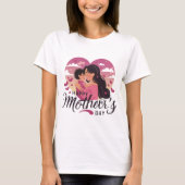 Stylish Happy Mother's Day T-Shirt (Vorderseite)