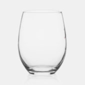 Stylish Herr Custom Nachname & Date Wedding Weinglas Ohne Stiel (Rechts)