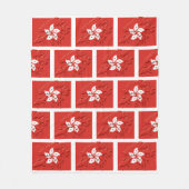 Stylish HONGKONG FLAG Fleecedecke (Vorderseite)