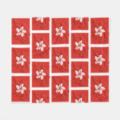 Stylish HONGKONG FLAG Fleecedecke (Vorderseite (Horizontal))