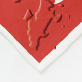 Stylish HONGKONG FLAG Fleecedecke (Ecke)