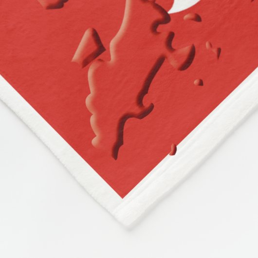 Stylish HONGKONG FLAG Fleecedecke (Ecke)