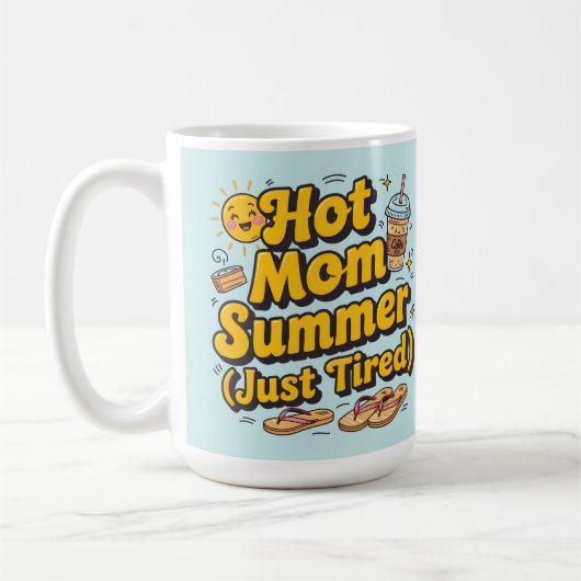 Stylish hot mom summer vibes kaffeetasse (Links)