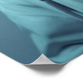 Stylish Husky in Winter Jacket Neon Art Poster (Ecke)