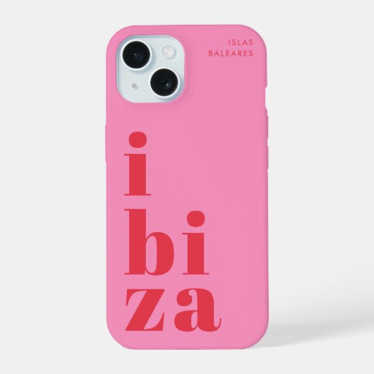 Stylish Ibiza iPhone 15 Hülle (Rückseite)