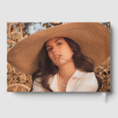 Stylish In Loving Memory Letting 4 Photo Collage Gästebuch (Rückseite)