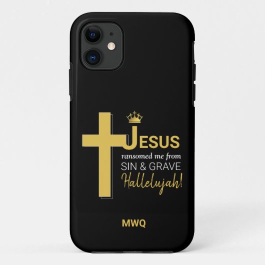 Stylish JESUS RANSOMED ME Christlich iPhone Gehäus Case-Mate iPhone Hülle (Rückseite)