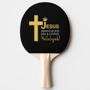 Stylish JESUS RANSOMED ME Christlich Tischtennis Schläger