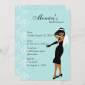 Stylish Lady Einladung (Vorne/Hinten)