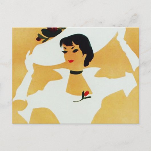 Stylish Lady Postkarte (Vorderseite)