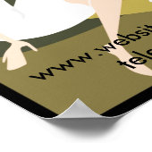 Stylish Lady - Werbeplakat/Print Poster (Ecke)