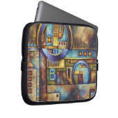 Stylish Laptop Skin with Modern Watch Design – Wri Laptopschutzhülle (Vorne Rechts)