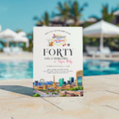 Stylish Las Vegas | 40. Geburtstag Foto Einladung