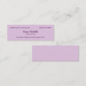 Stylish Lavender Mini Visitenkarte (Vorne/Hinten)