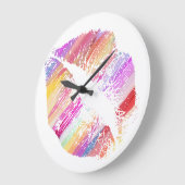 Stylish Lips #16 Große Wanduhr (Winkel)