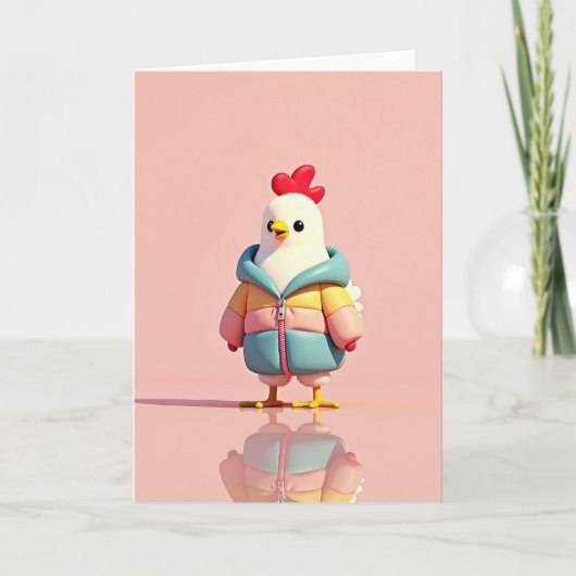Stylish Little Bird Friend Card Karte (Vorderseite)