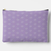 Stylish Logo Print Organizer Pale Purple Zubehörtasche (Vorderseite)
