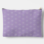Stylish Logo Print Organizer Pale Purple Zubehörtasche (Rückseite)