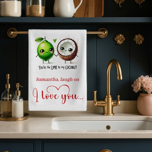 Stylish Love Gift Funny Food Kitchen Towel Geschirrtuch