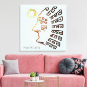 Stylish Machu_Picchu Zeichnend Leinwanddruck (Insitu (Wohnzimmer))